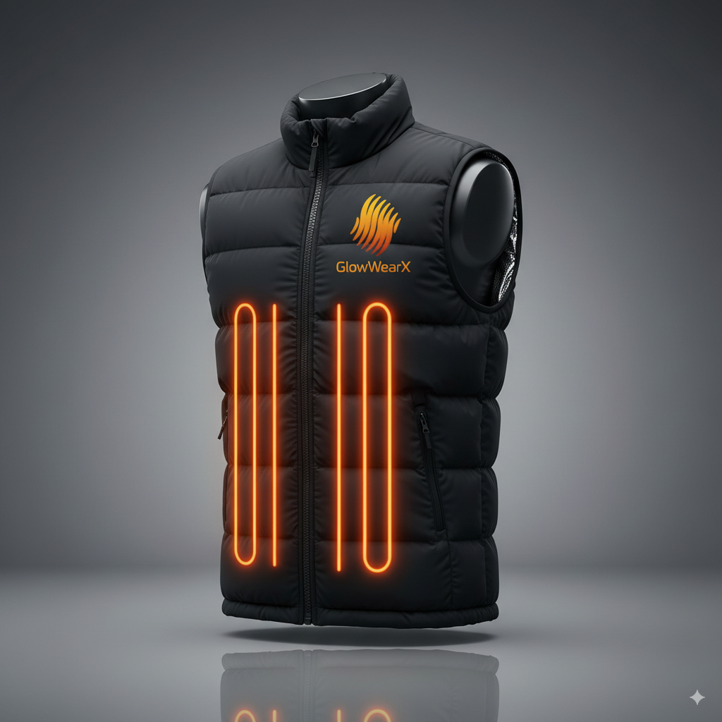 GWX-Pro - Gilet chauffant USB Graphene (9 zone) 3 niveaux 8-10h Lavable