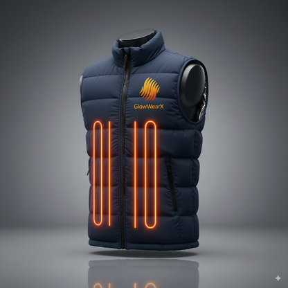 GWX-Pro - Gilet chauffant USB Graphene (9 zone) 3 niveaux 8-10h Lavable